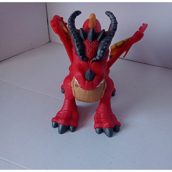 Fisher Price IMAGINEXT Red Winged Eagle Talon Castle Dragon With Sounds WORKS - Picture 4 of 16